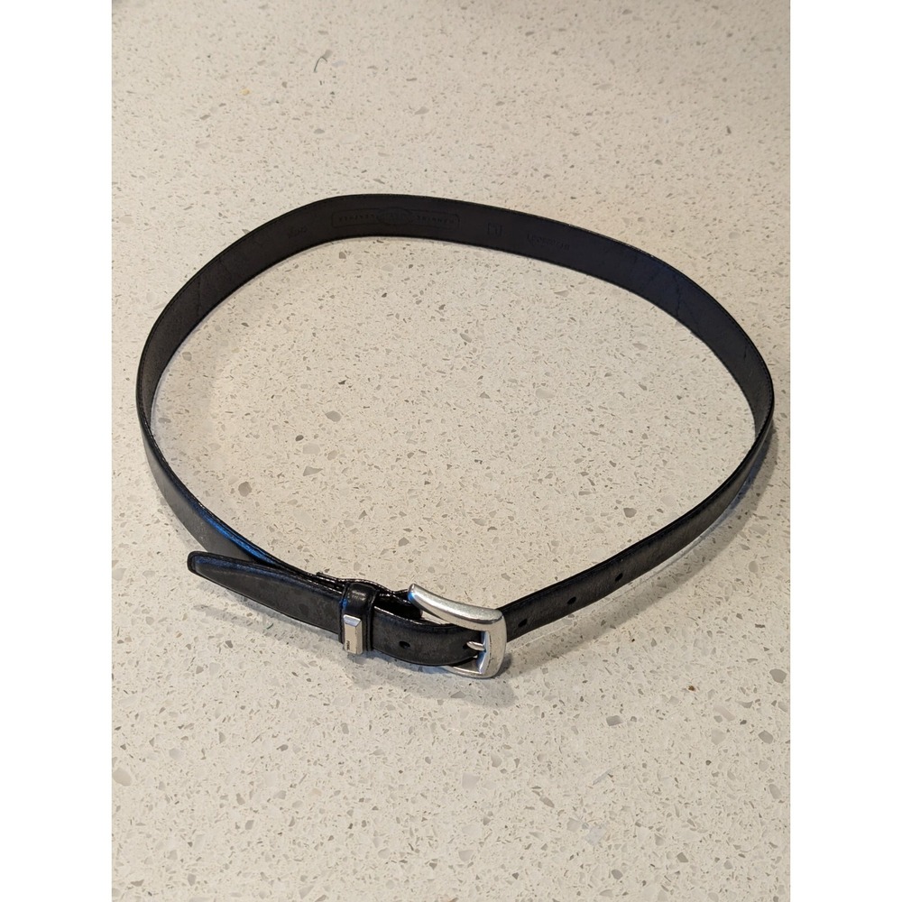 Fossil Black Genuine Leather Dress Belt Size‎ Large (36)